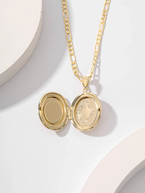 La Virgencita Gold Pendant Necklace