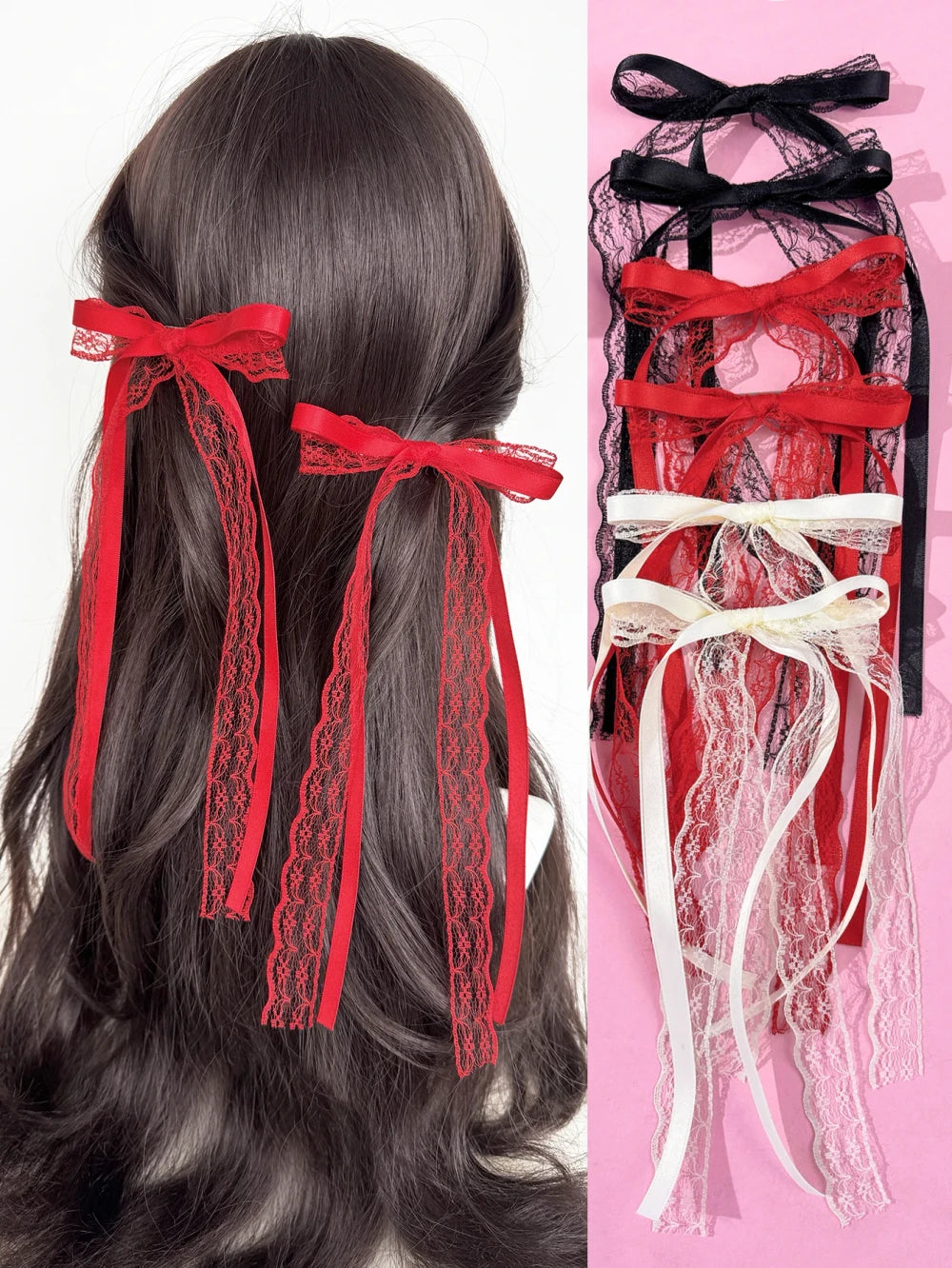 Moñitos de Listón Hair Clips